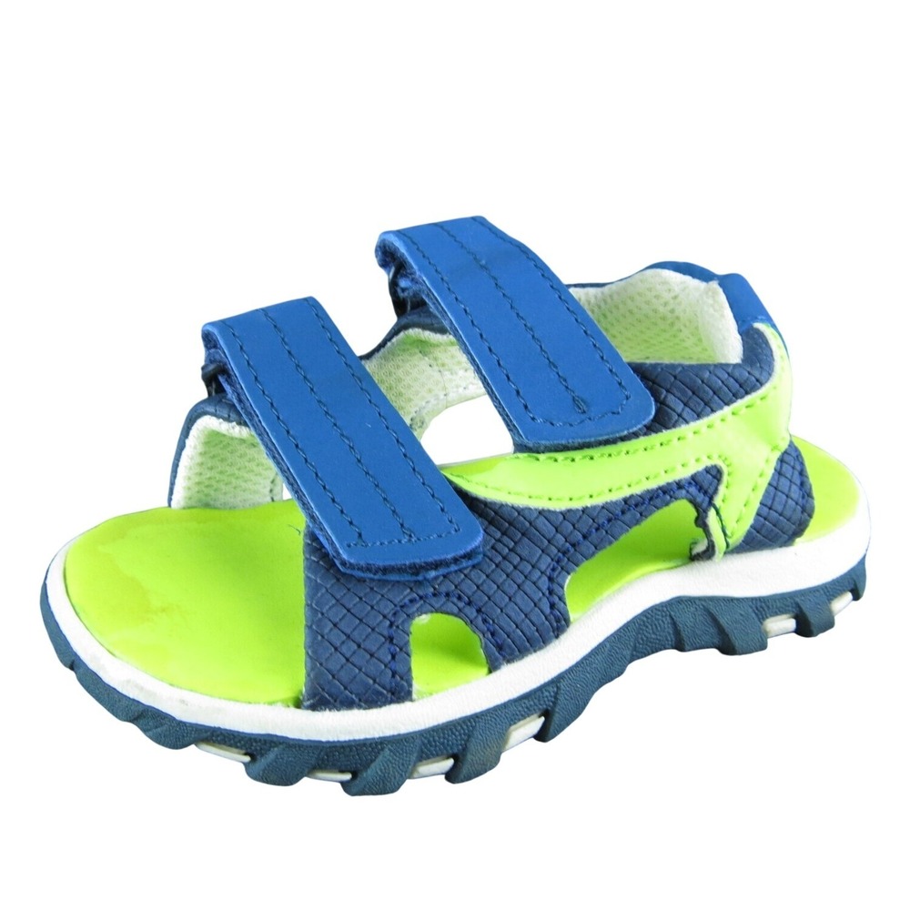 Cat & Jack Boys Gladiator Size T 5 Medium Shoes Blue Synthetic Hook & Loop